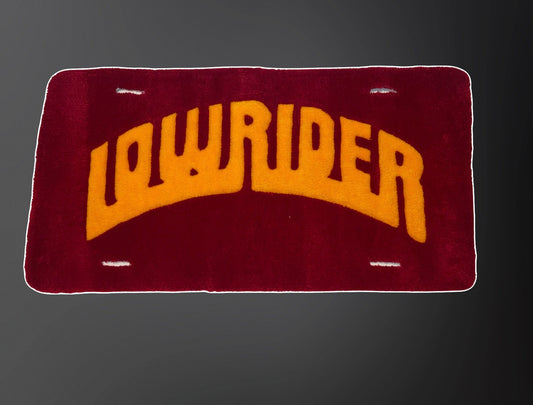 Lowrider license plate